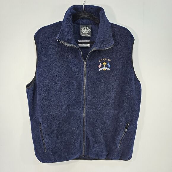 Charles River Apparel Ryder Cup "The Country Club" Embroidered Fleece Vest XL - Picture 1 of 6